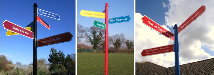 wayfinding fingerpost signs